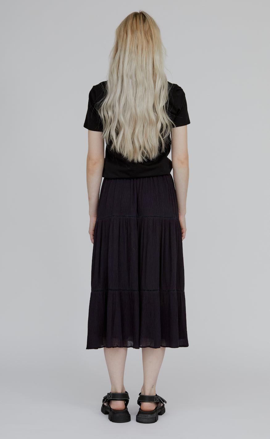 Basic Apparel Nederdel - Azela - Black