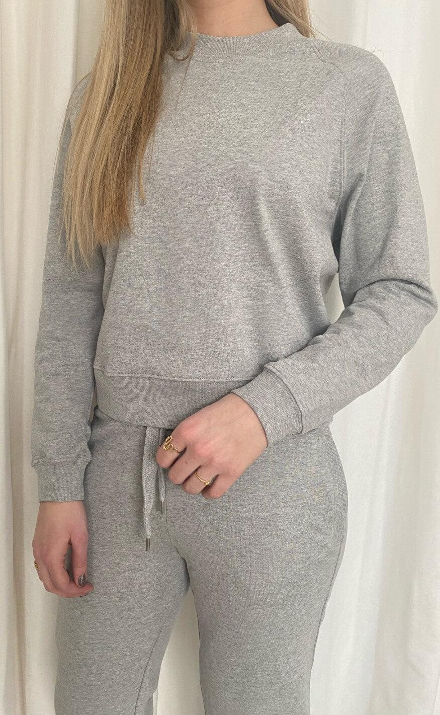 Basic Apparel Sweatshirt - Maje - Light Grey Mel.