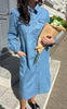 Say INA Copenhagen Kjole - Detia - Light Blue Denim