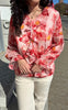 Say NA Copenhagen Bluse - Luna - Red Flowers