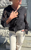 Say NA Copenhagen Bluse - Luna - Black Flower