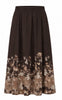 Say INA Copenhagen Nederdel - Carly - Brown w. Flower Print