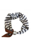 Tim & Simonsen Tørklæde - Chloe w. Magnetic Pearl - Stripe/Brown
