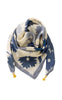 Tim & Simonsen Tørklæde - Franny Jewelry - Blue flower 1