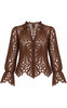 Tim & Simonsen Bluse - Ragna Lace - Brown