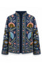 Say INA Copenhagen Jakke - Abella - Dark Blue W. Colorful Embroidery