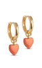 ENAMEL Copenhagen Øreringe - Amore Hoops - Light Coral