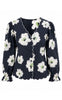 Say INA Copenhagen Skjorte - Amanda - Black w. Flower Print