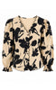 Say INA Copenhagen Skjorte - Amanda - Camel w. Black Flower Print