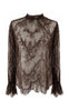 Tim & Simonsen Bluse - Estrid Lace - Brown