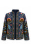 Say INA Copenhagen Jakke - Abella - Dark Blue W. Blueish Embroidery