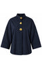 Continue Bluse - Klara High Neck - Navy Blue