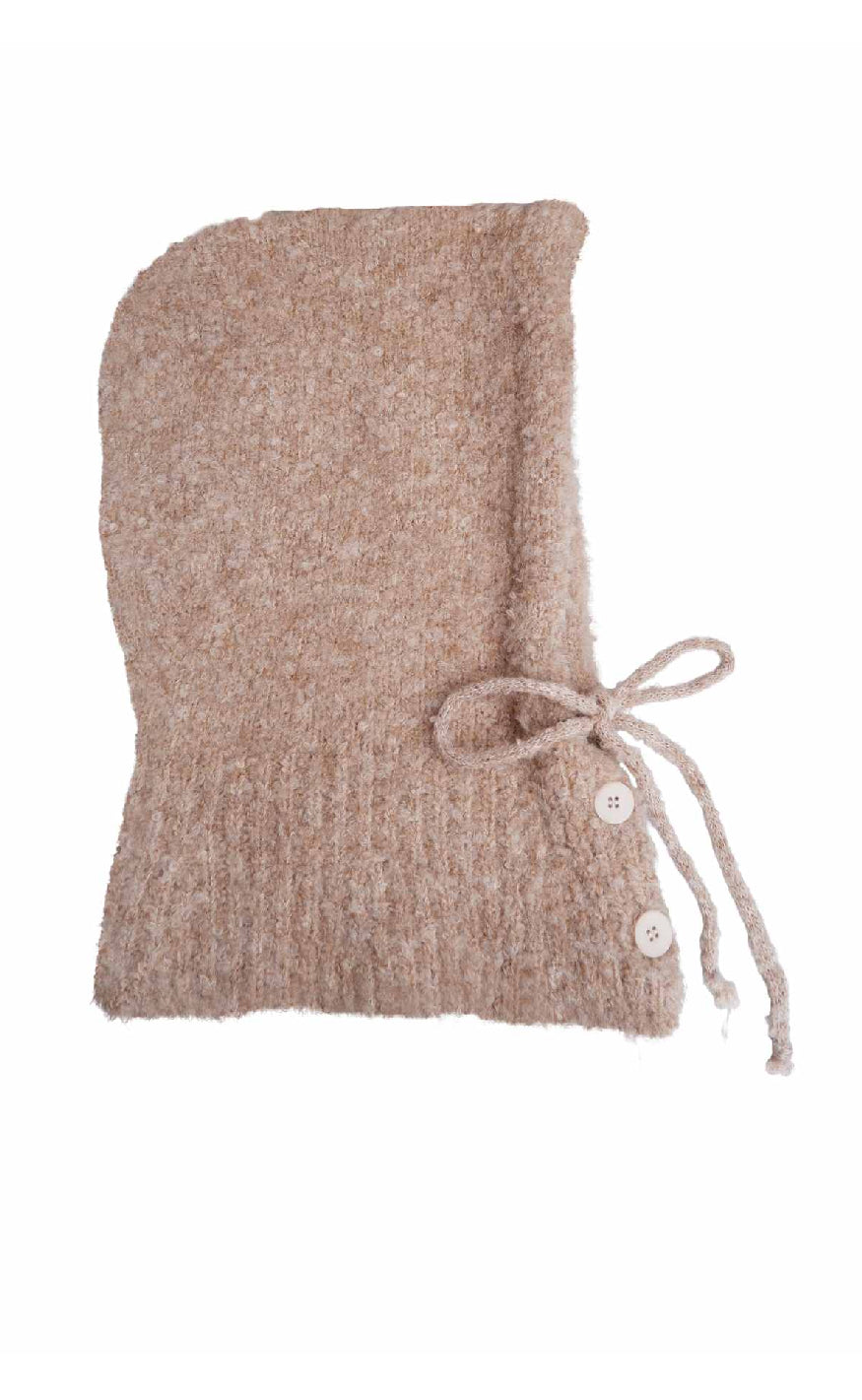 Black Colour Balaclava - Willow - Creme