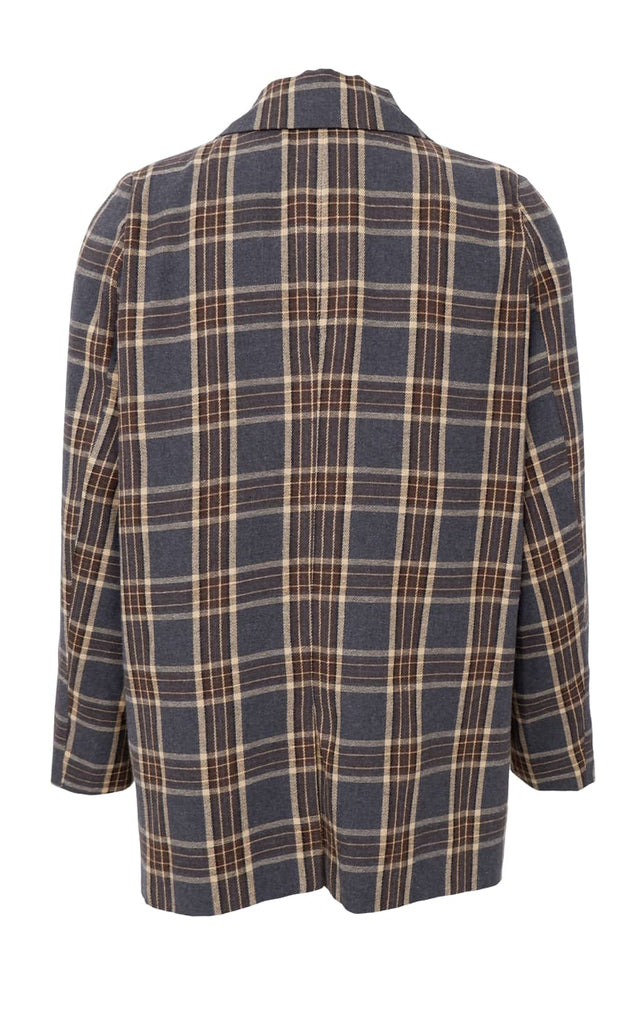 Black Colour Blazer - Nellie - Grey