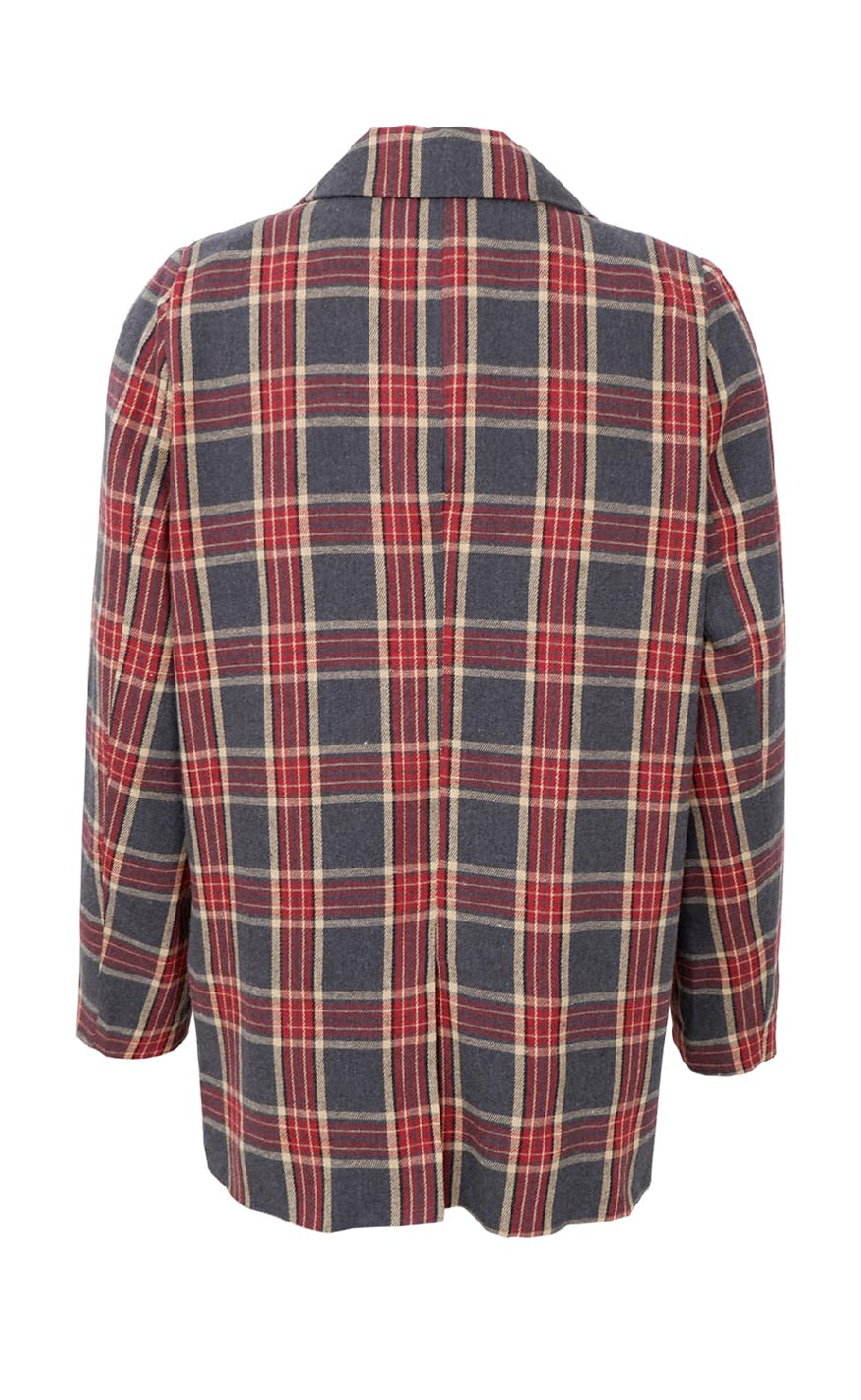 Black Colour Blazer - Nellie - Wine
