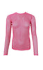 Black Colour Bluse - Anne Mesh - Pink Dot