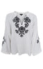 Black Colour Bluse - Bali - White
