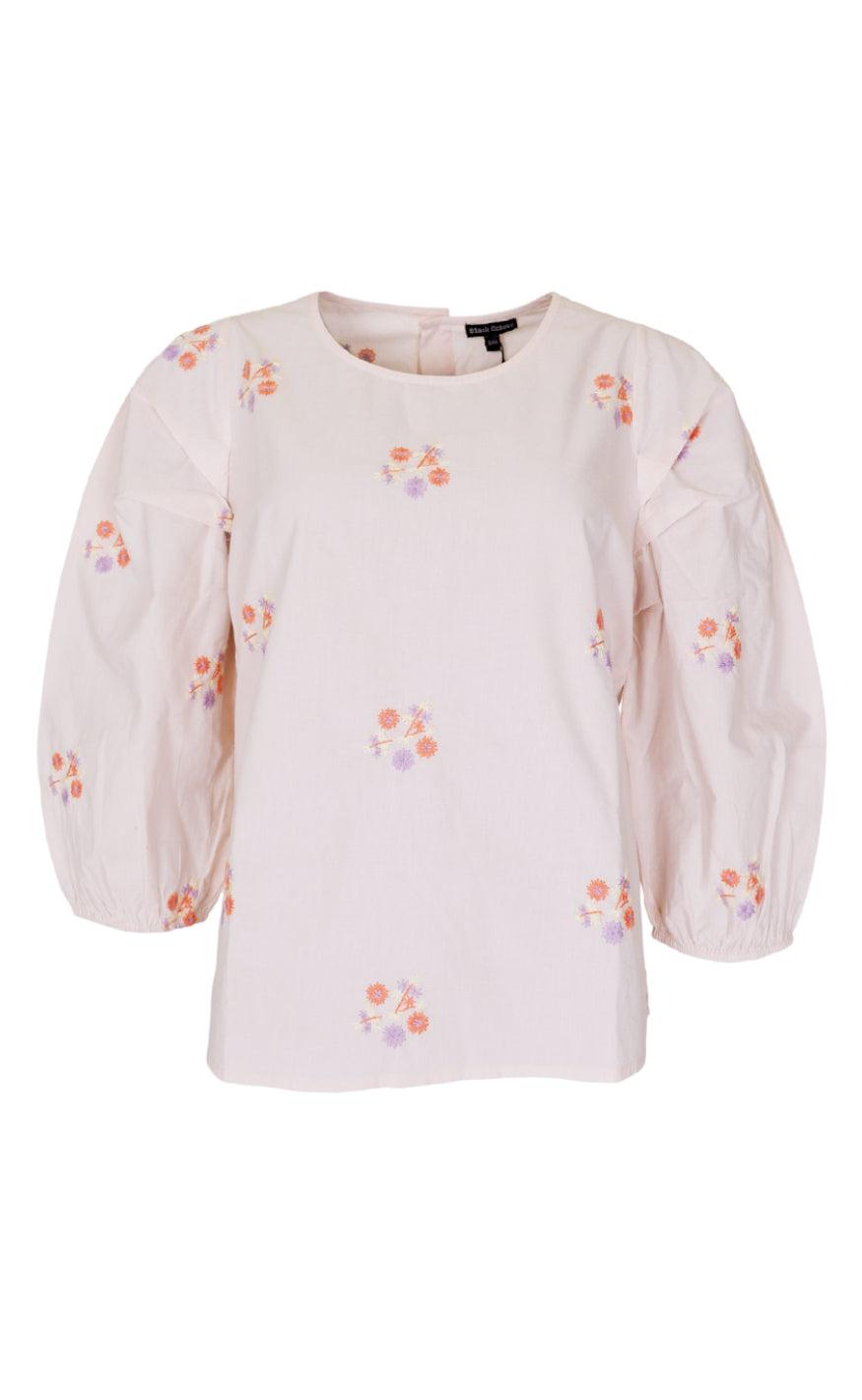 Black Colour Bluse - Falula - Soft Rose