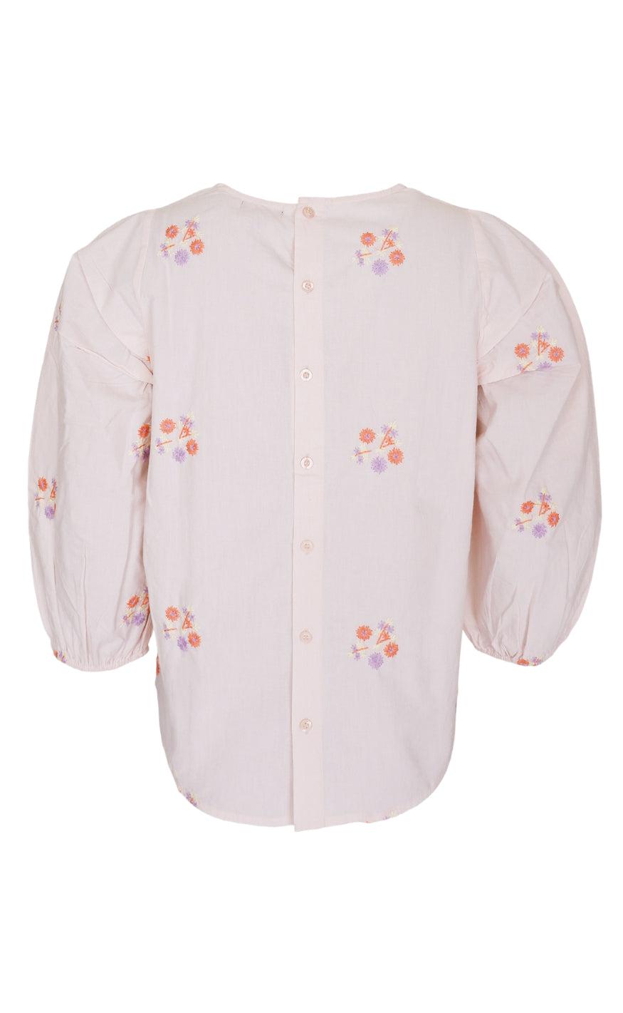 Black Colour Bluse - Falula - Soft Rose