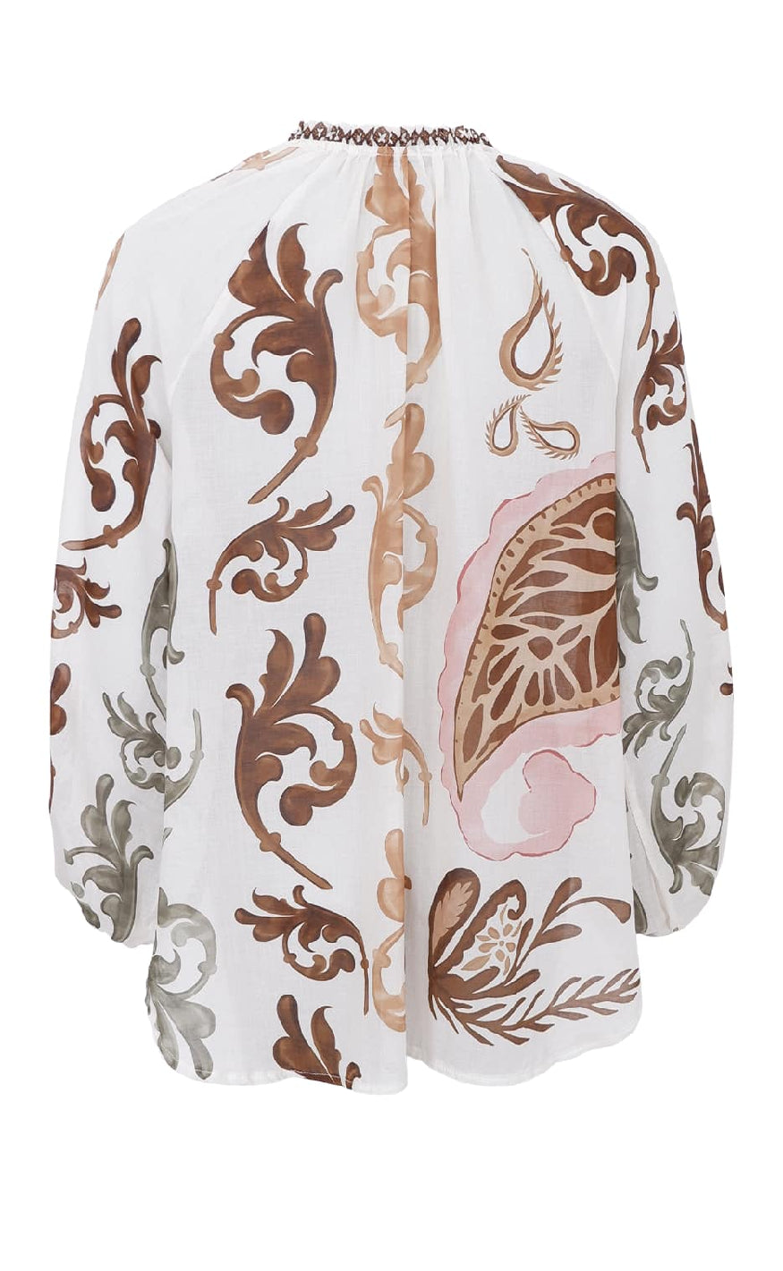 Black Colour Bluse - Holly - Off White