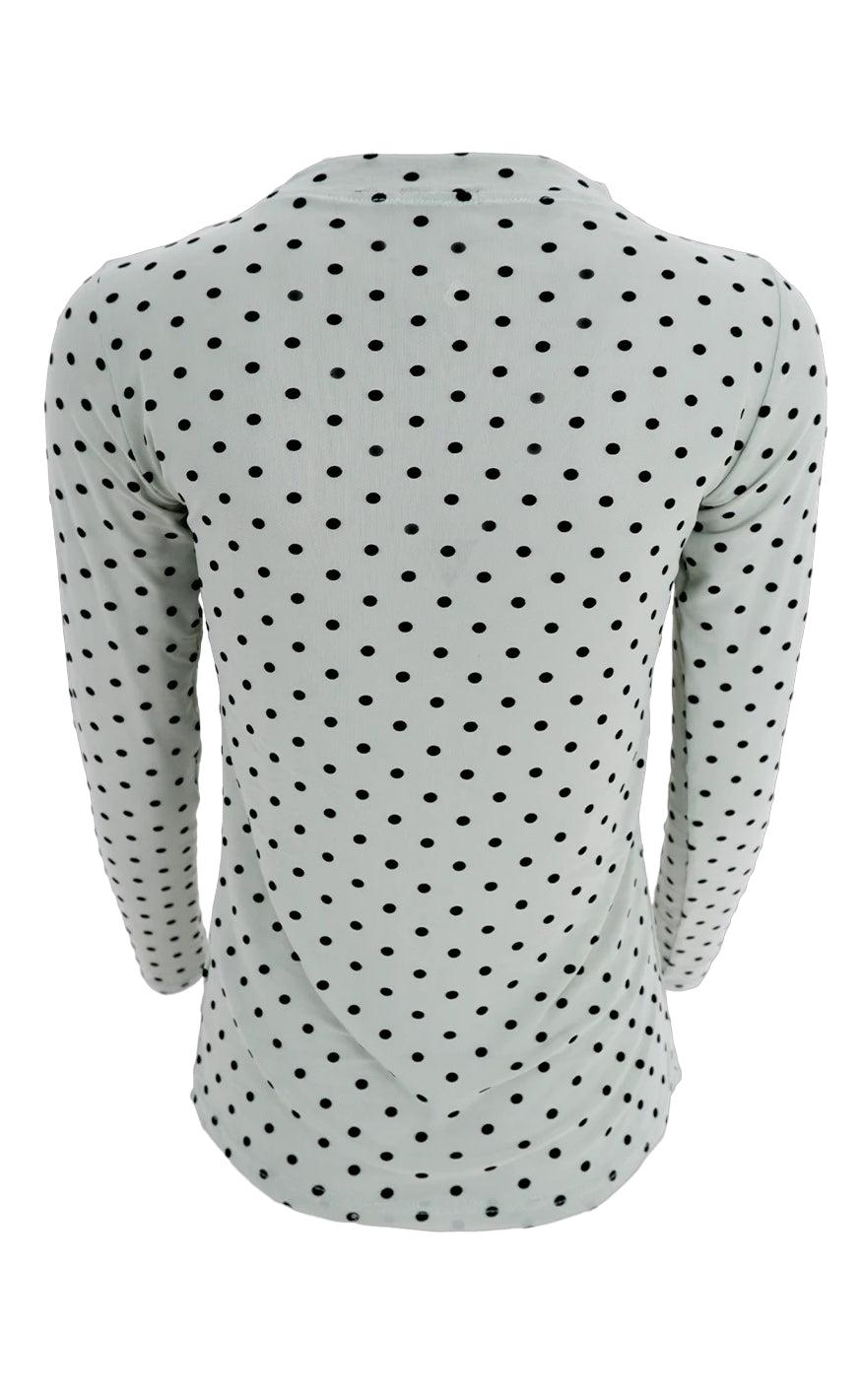 Black Colour Bluse - Jennie - Pastel Green