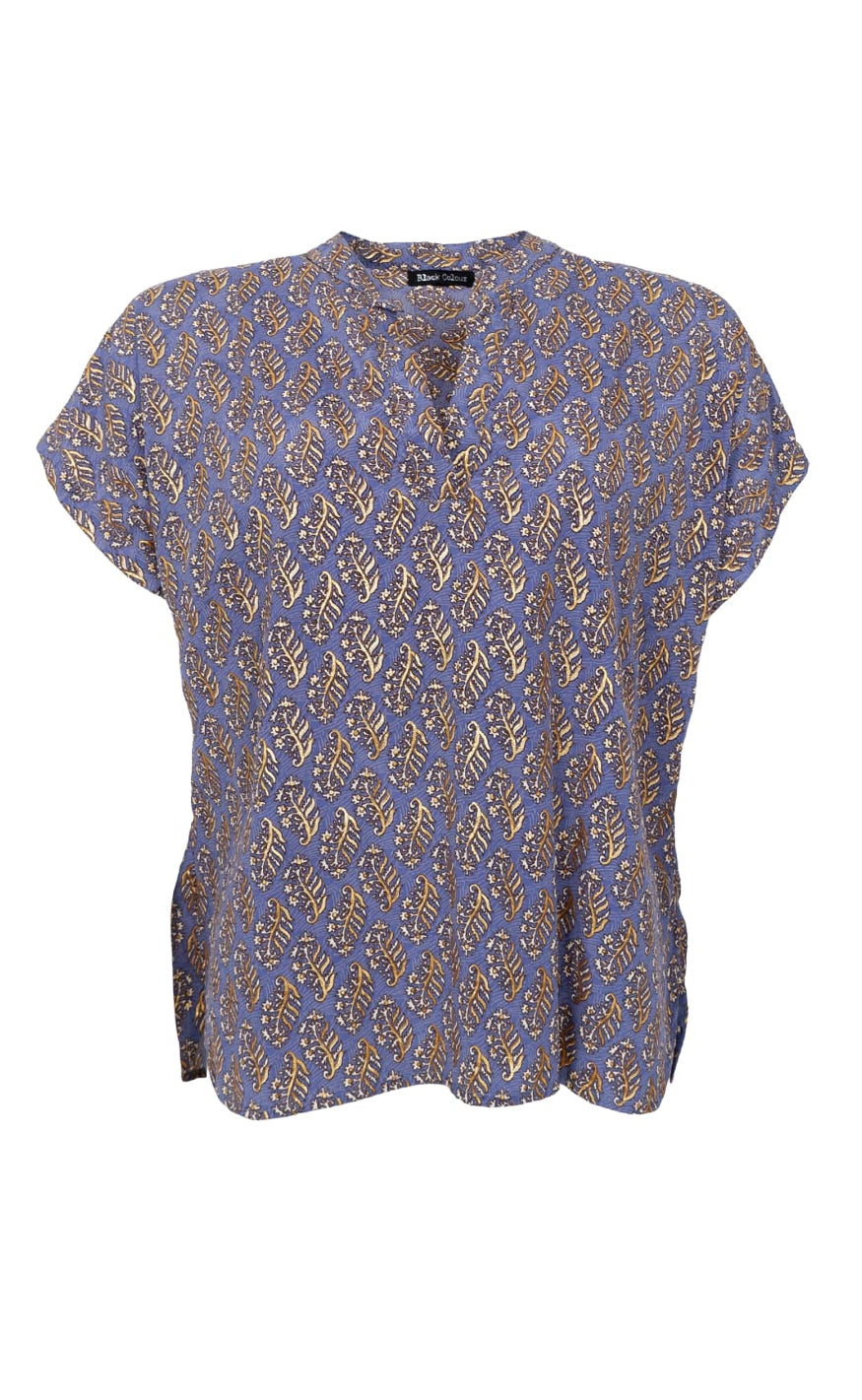 Black Colour Bluse - Luna Andrea - Blue Mist