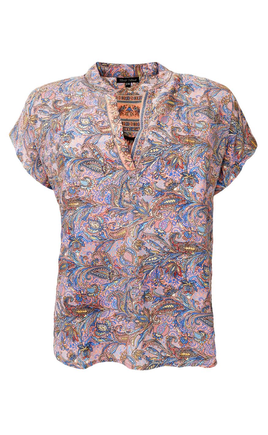 Black Colour Bluse - Luna Andrea - Blush Tropic