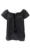 Black Colour Bluse - Luna Dana - Black