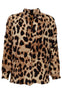 Black Colour Bluse - Luna - Golden Leopard