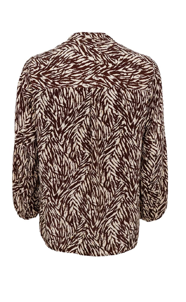 Black Colour Bluse - Luna - Golden Toffee