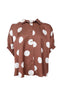Black Colour Bluse - Mabel - Mocca Dot