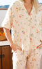 Black Colour Bluse - Melina - Flower