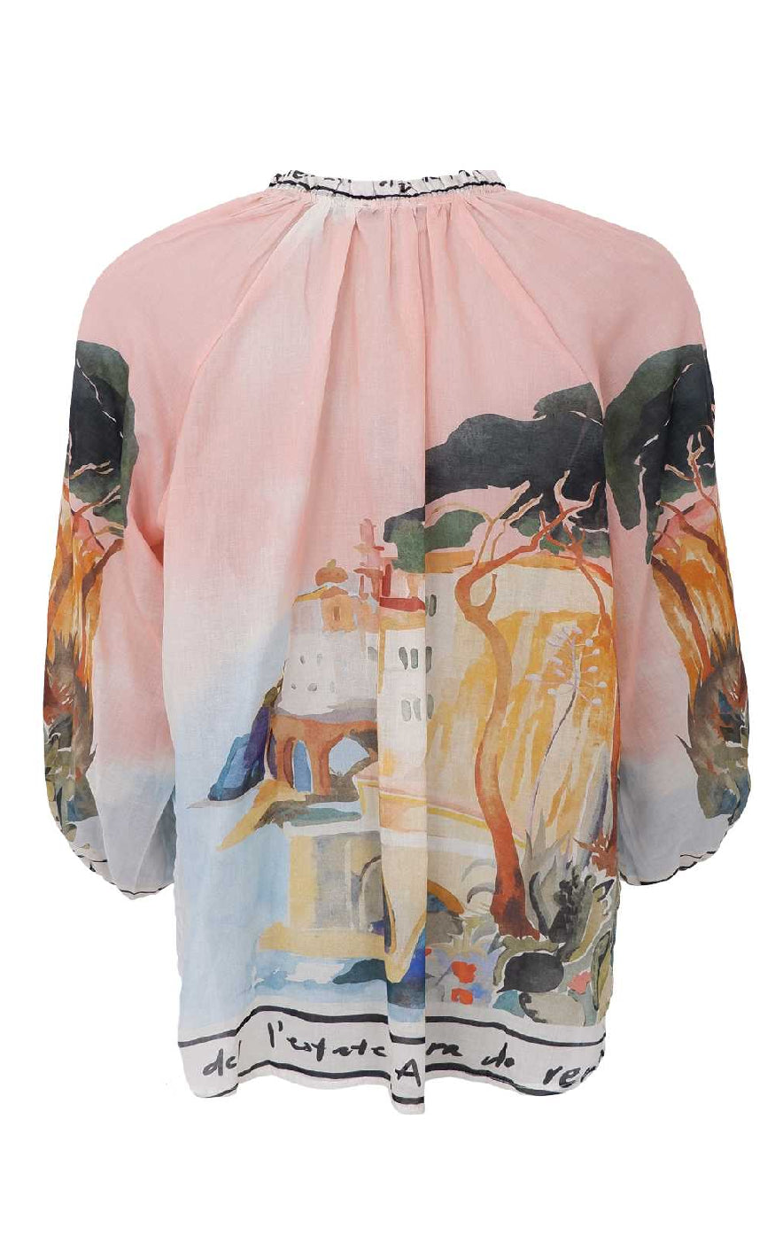 Black Colour Bluse - Riviera - Rose