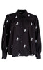Black Colour Bluse - Shia Boho - Black