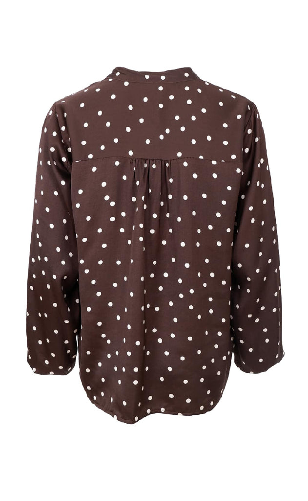 Black Colour Bluse - Valery - Coffee