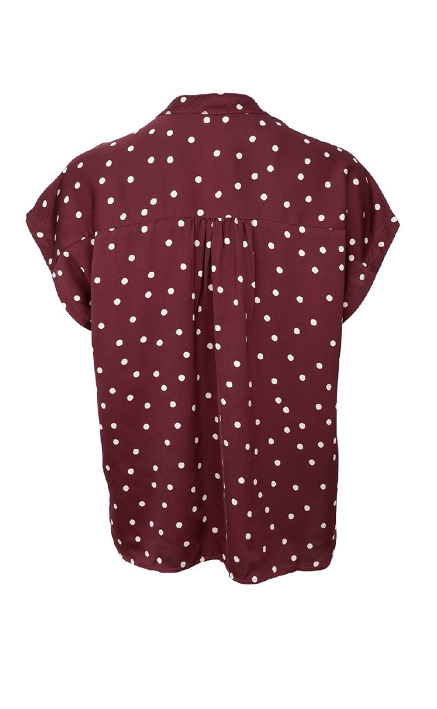 Black Colour Bluse - Valery SS - Plum