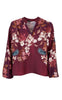 Black Colour Bluse - Zendaya - Plum Flower