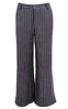 Black Colour Bukser - Chicago - Grey Stripe