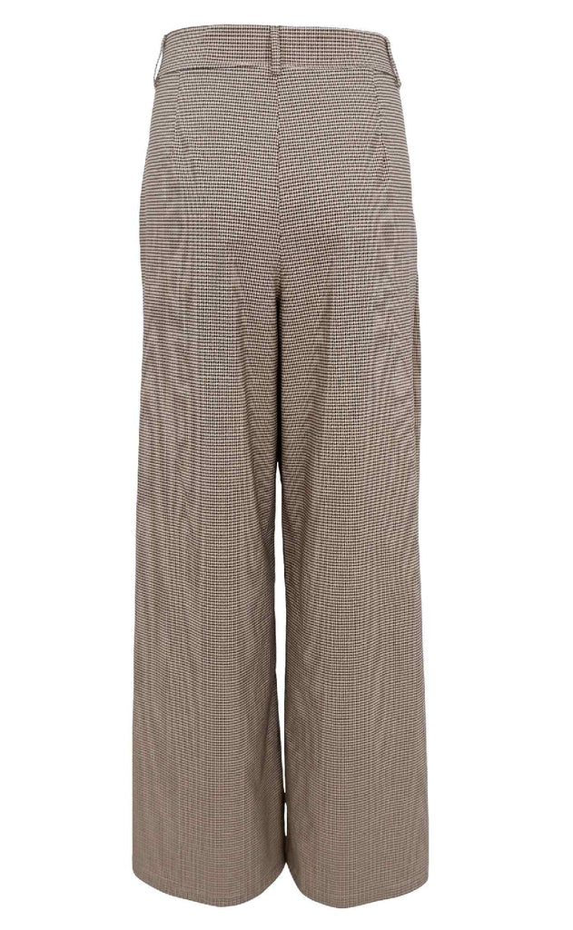 Black Colour Bukser - Davina Art Wide - Brown