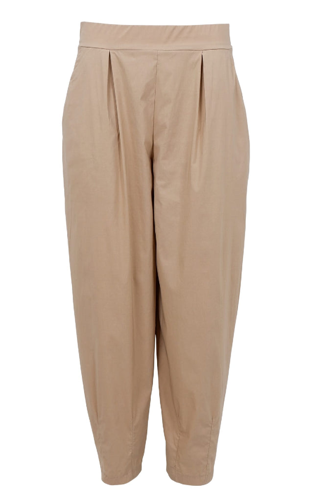 Black Colour Bukser - Davina Barrel - Sand