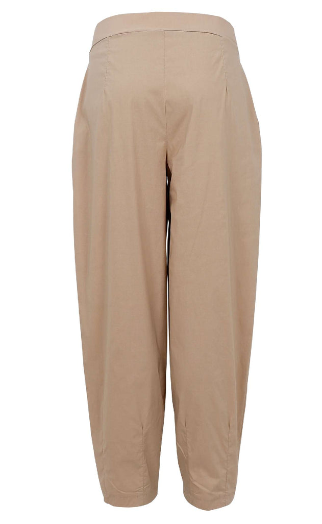 Black Colour Bukser - Davina Barrel - Sand