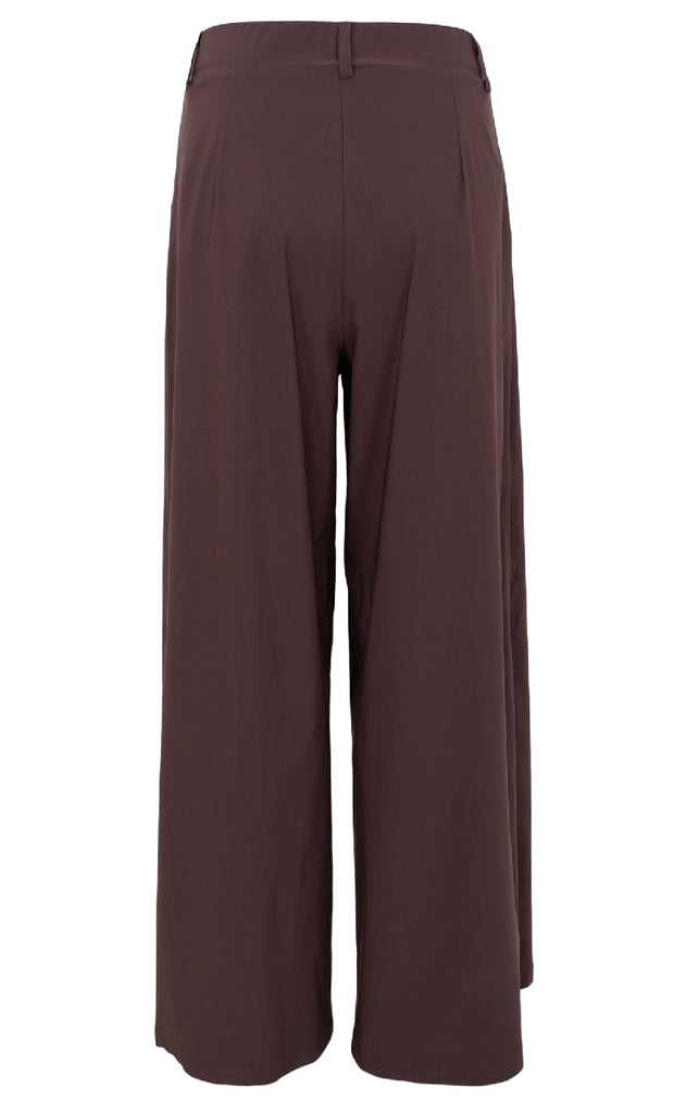Black Colour Bukser - Davina Wide - Coffee