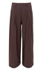 Black Colour Bukser - Davina Wide - Coffee