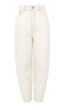 Black Colour Bukser - Izzy Barrel - Off White