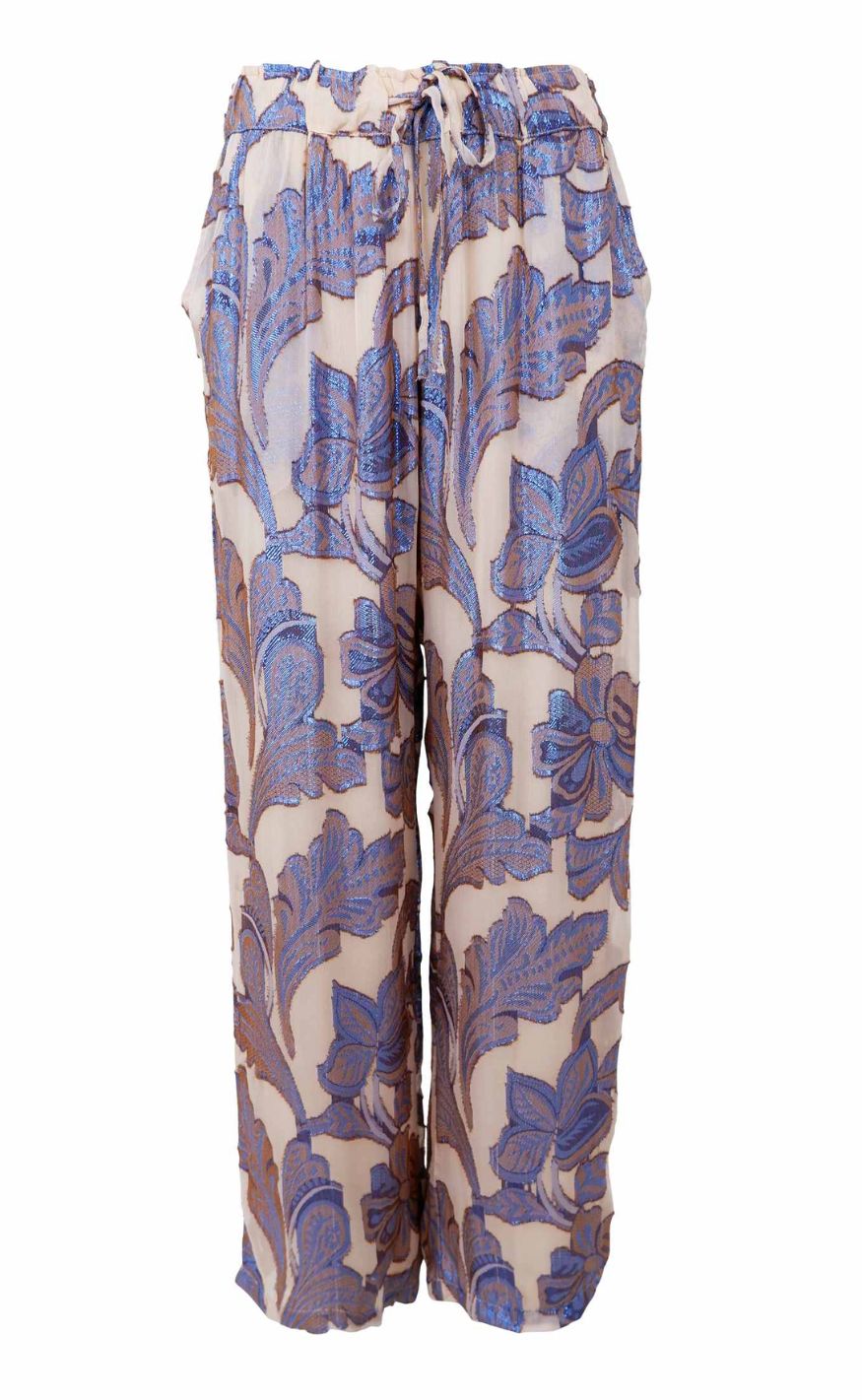 Black Colour Bukser - Kenzie - Blue