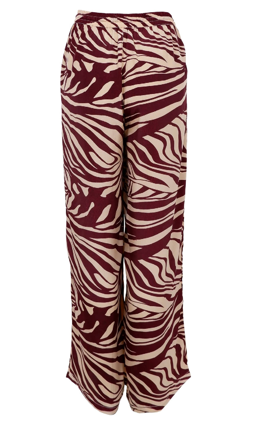 Black Colour Bukser - Luna - Berry Zebra