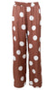 Black Colour Bukser - Mabel - Mocca Dot