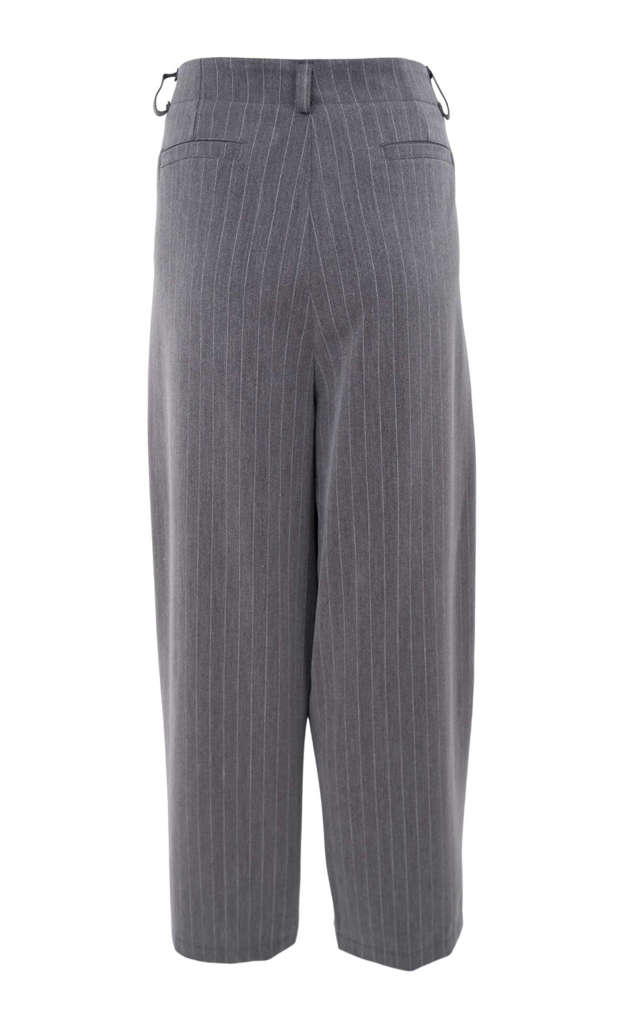 Black Colour Bukser - Verona Barrel - Grey