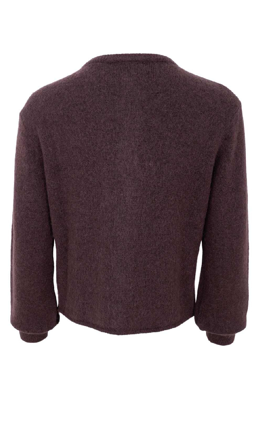 Black Colour Cardigan - Bella - Coffee