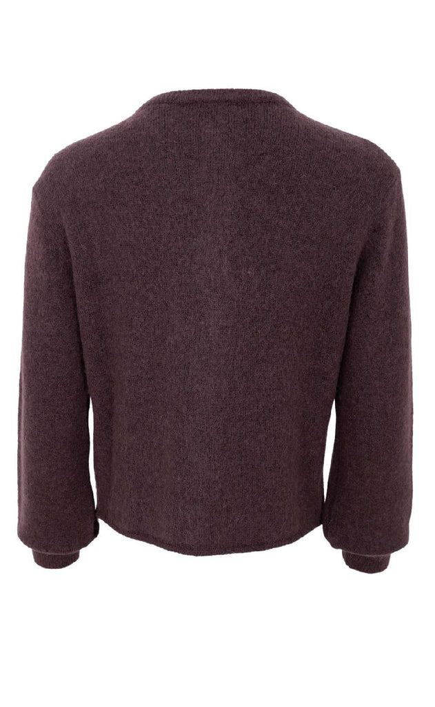 Black Colour Cardigan - Bella - Coffee